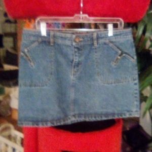 Mossissue Blue Jean Skirt 100% Cotton Size 15